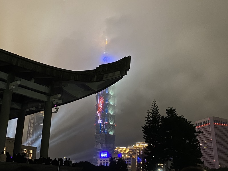 2021年12月31日の台北101の年越し花火